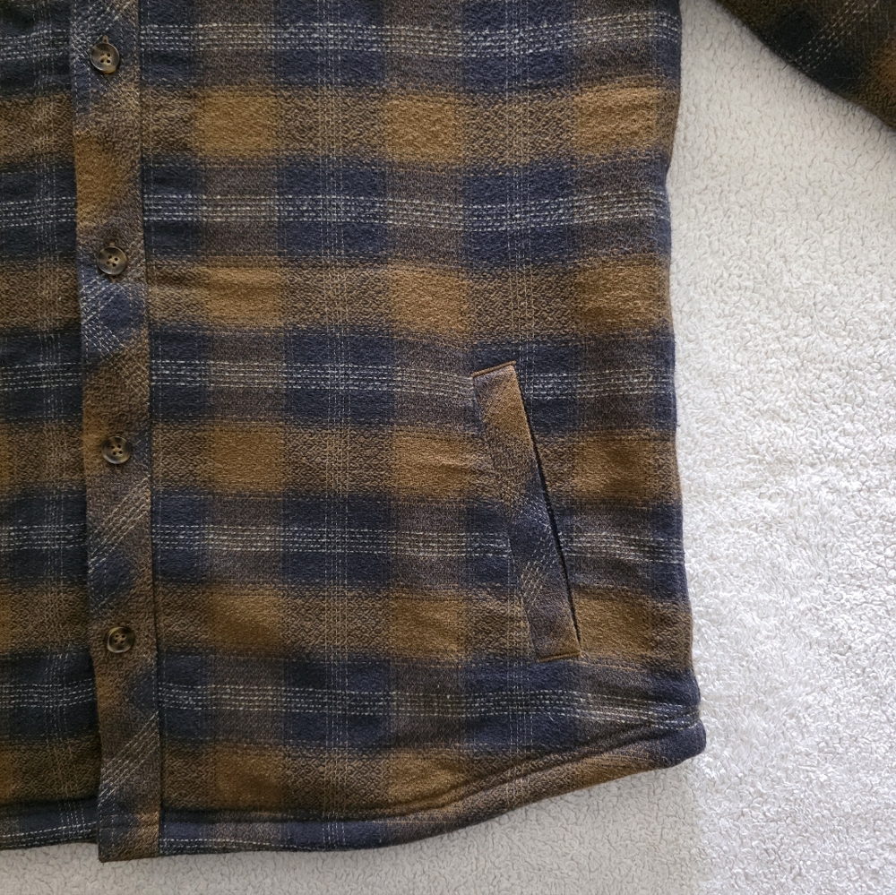O'Neill Redmond Sherpa Jacket, Men's Size XL, GUC - Dark Khaki - Picture 8 of 11
